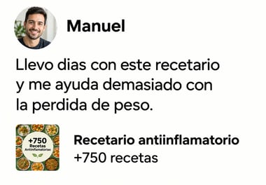 Testimonio real de un cliente del recetario 6