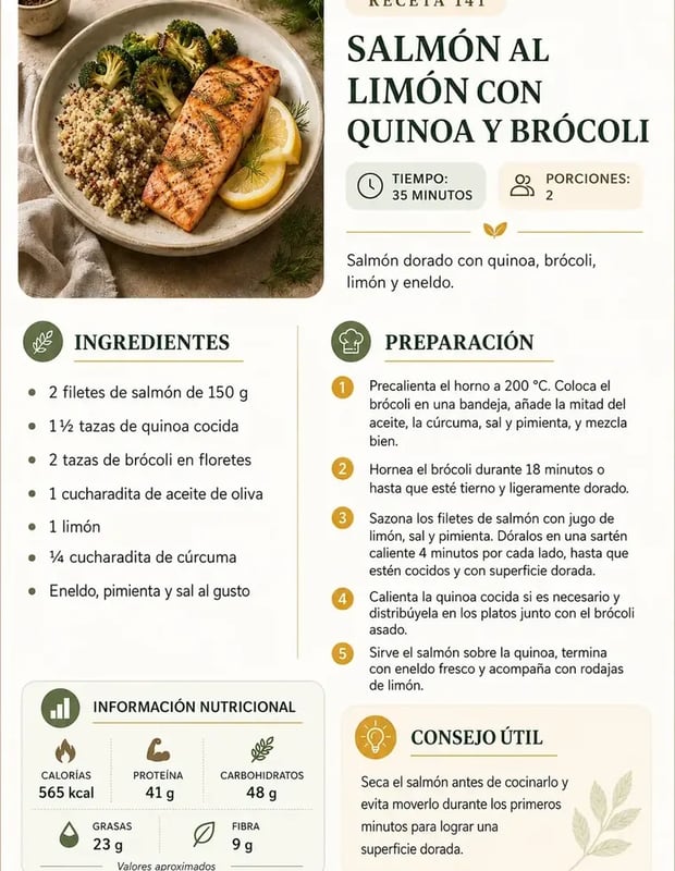 Ejemplo de receta del recetario antiinflamatorio