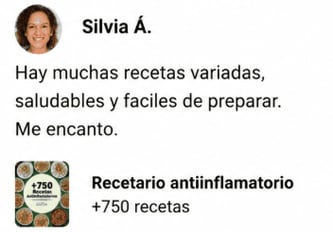 Testimonio real de un cliente del recetario 1